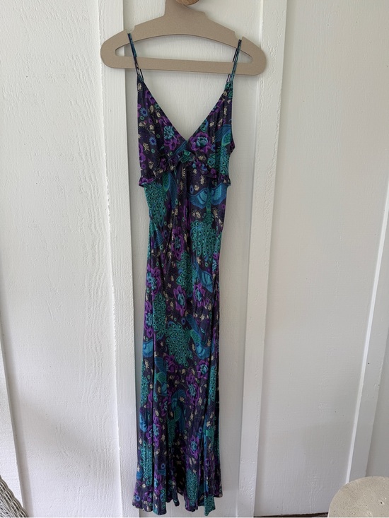 Spell Dresses & Skirts - Spell Teal & Purple Floral Paisley Maxi Dress